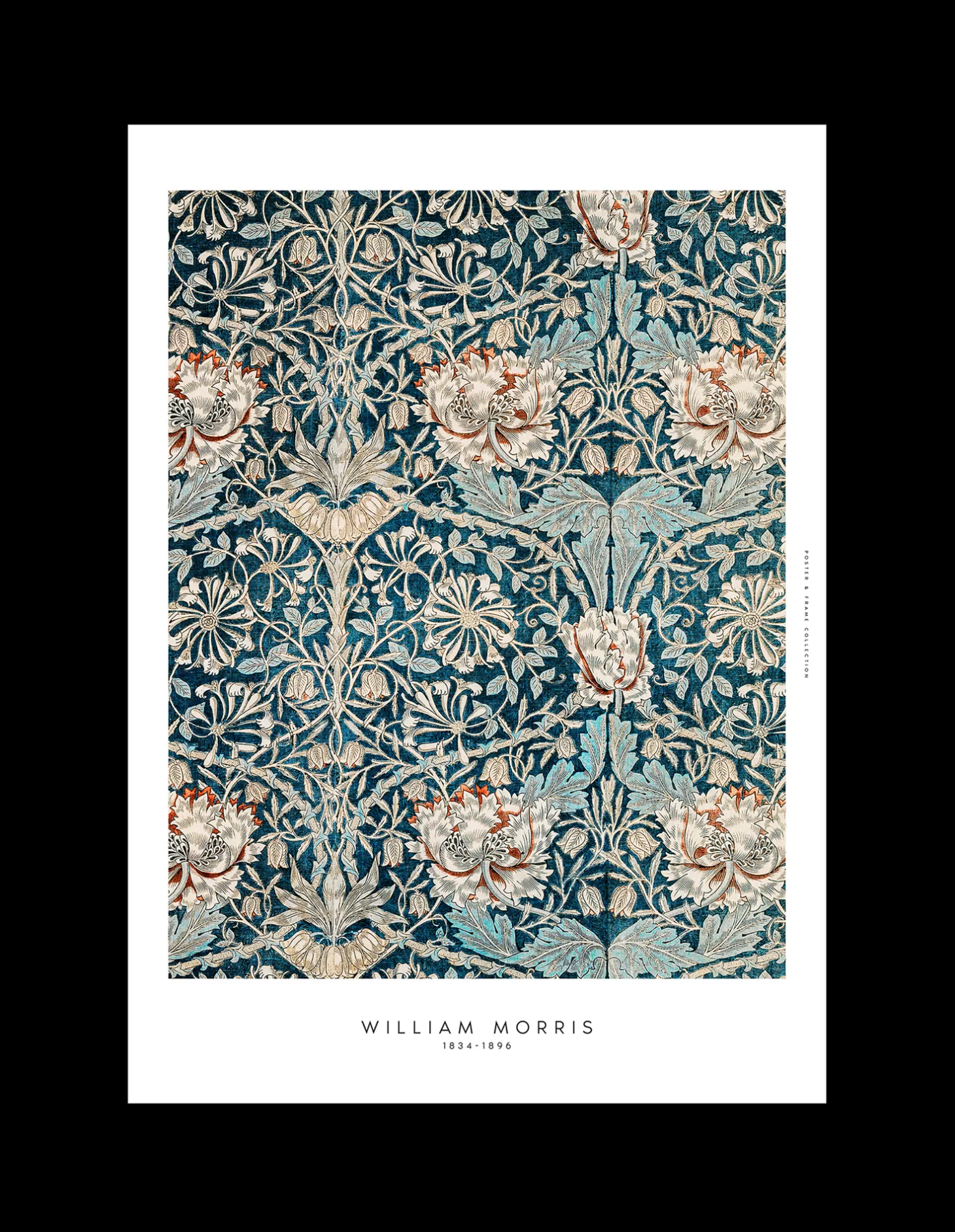 Søstrene Grene Plakat Blue Flowers 50 X 70